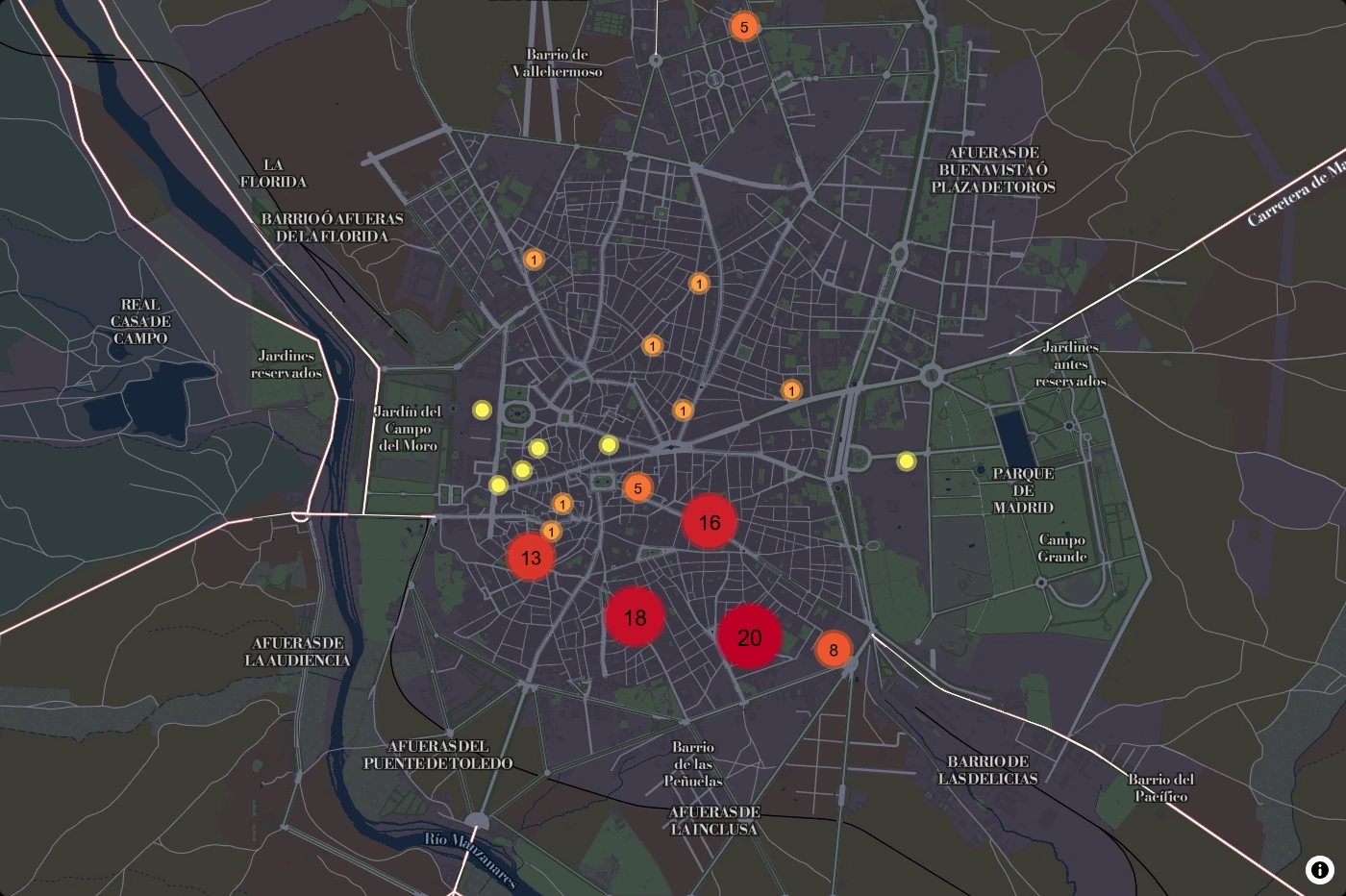 Fallecidos en la epidemia de cólera de 1865 en Madrid