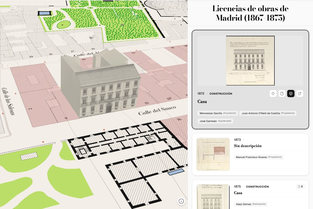 Licencias de obras de Madrid (1867-1875)